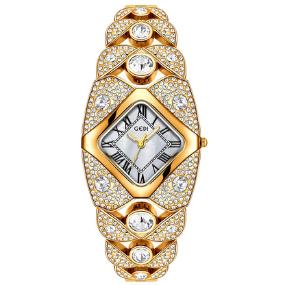 Women'S Watch Light Luxury Fashion Diamond Bracelet Waterproof Ladies' Quartz Watches Clock Gift Wristwatch