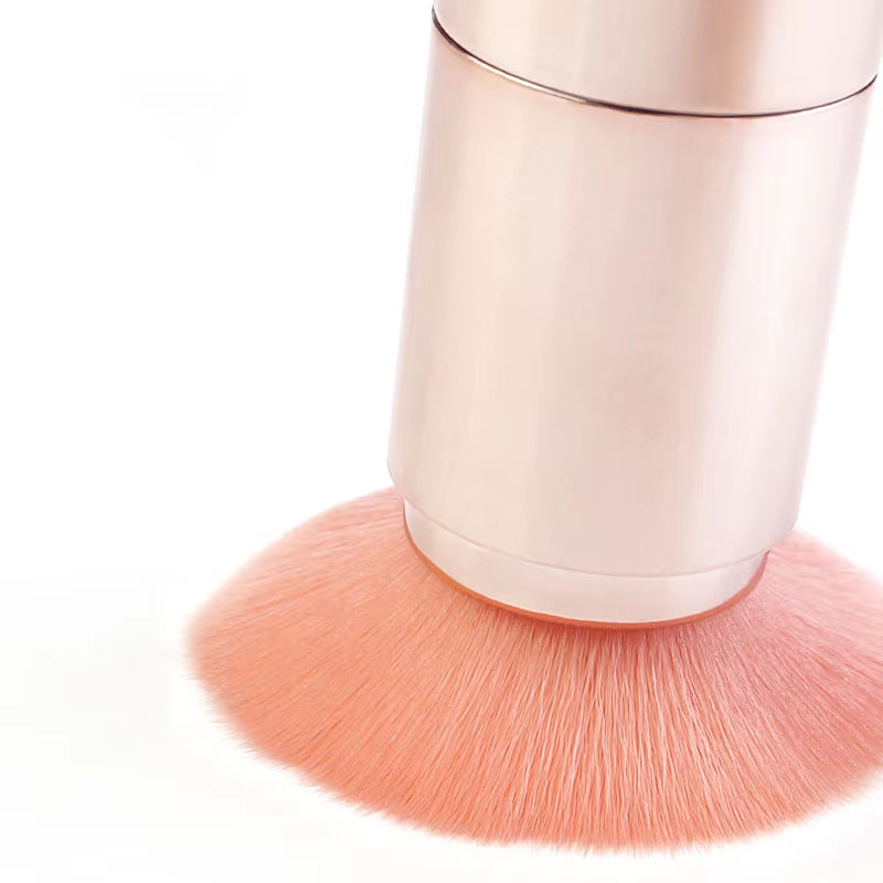 5 in 1 Portable Retractable Makeup Brushes for Foundation Eyebrow Lip Eyeshadow Loose Powder Cosmetic Set Makeup Brush Tools