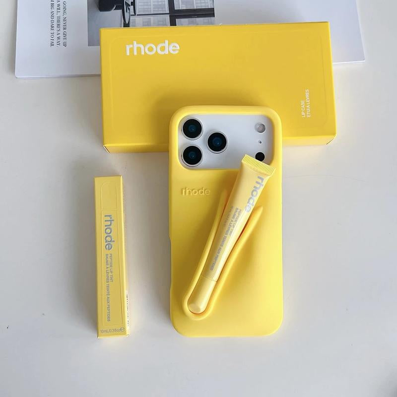 Rhode Silicone Phone Case with Built-In Lip Balm – Soft & Shockproof, for Iphone 11–17 Pro Max