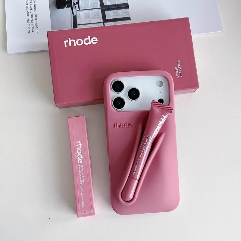 Rhode Silicone Phone Case with Built-In Lip Balm – Soft & Shockproof, for Iphone 11–17 Pro Max