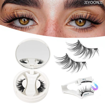 Magnetic Eyelashes with Applicator 1 Pairs Natural Look Magnetic Lashes No Glue Needed Reusable Eyelashes Soft with Applicator