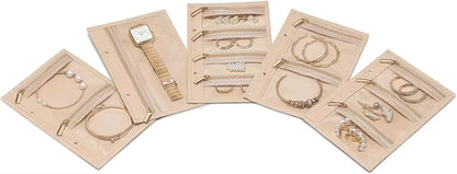 Jewelry Storage Box, Storage Bag, Convenient Jewelry Storage Book Ring Binder, Transparent Zipper Velvet Jewelry Bag, Travel Ess