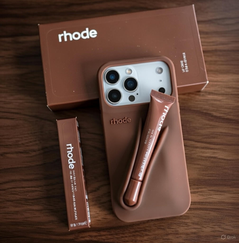 Rhode Silicone Phone Case with Built-In Lip Balm – Soft & Shockproof, for Iphone 11–17 Pro Max